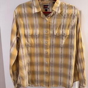 Panhandle Slim Shirt Brooks & Dunn Collab Yellow Plaid